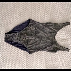 Andie one piece navy blue glitter swim suit